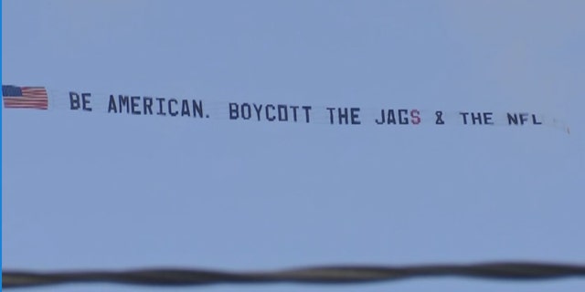 Terry Smiley rented a plane to fly over an NFL game in Jacksonville because he's fed up with national anthem protests.
