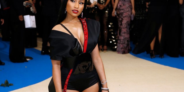 Nicki Minaj arrives at the Metropolitan Museum of Art Costume Institute Gala in New York City, 05/01/2017.