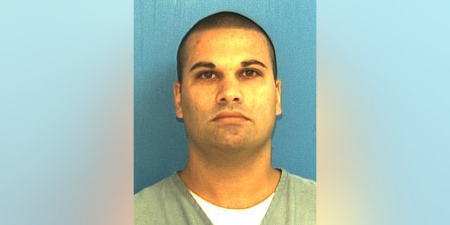 This undated booking photo released by the Florida Department of Corrections shows Joseph Michael Schreiber, 32, who was arrested Wednesday, Sept. 14, 2016, in Fort Pierce, Fla., and is facing a charge of arson with a hate crime enhancement in connection with a fire that heavily damaged the Florida mosque Orlando nightclub gunman Omar Mateen occasionally attended, authorities announced. (Florida Department of Corrections via AP)