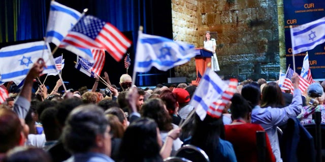 U.S. Ambassador to the U.N. Nikki Haley received the "Defender of Israel Award" Monday night at the 13th annual Christians United for Israel D.C. summit.