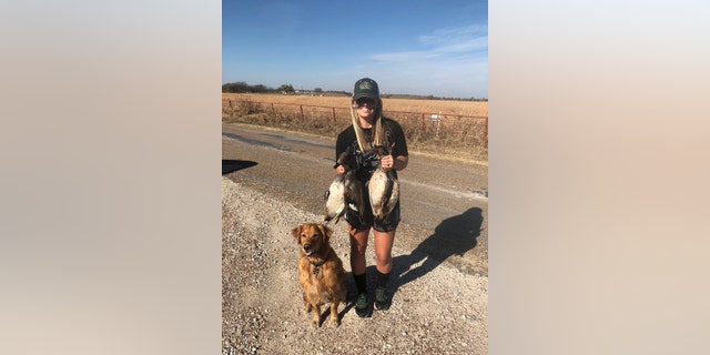 Tate often posts pictures of herself and her hunting dogs posing with carcasses of deer, hogs and waterfowl.