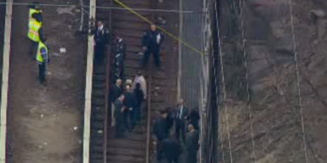 Authorities on the scene in New Jersey after receiving reports regarding discovered human remains.
