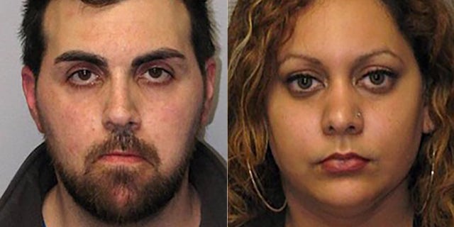 Eric Fernandez, left, is accused of stealing blank checks from a woman he transported in an ambulance and depositing them into an account belonging to Karian Persaud.