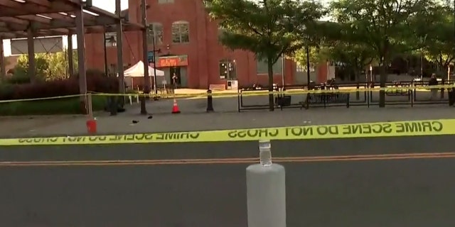 The shooting took place around 2:45 a.m. at the 24-hour Art All Night show in the Roebling Market section of Trenton, New Jersey.
