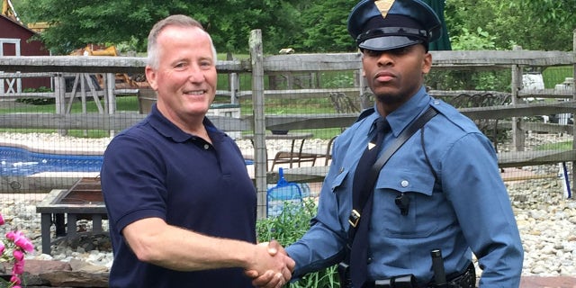 Nearly three decades later, the pair finally met and it all happened during a routine traffic stop.