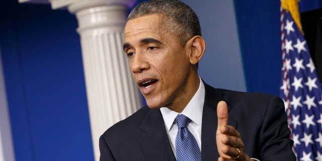 Dec. 19, 2014: President Barack Obama speaks during a news conference in the Brady Press Briefing Room of the White House in Washington.