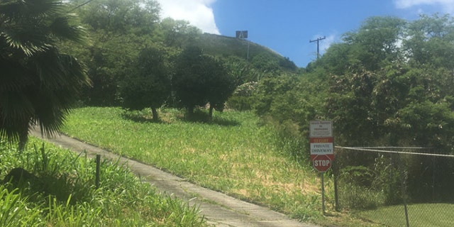 One of the state's fallout shelters is at the end of this private road.