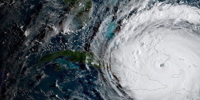 Hurricane Irma is driving toward Florida passing the eastern end of Cuba in this NASA's GOES-16 satellite image taken at about 0800 EDT on September 8, 2017. Courtesy NOAA National Weather Service National Hurricane Center/Handout via REUTERS ATTENTION EDITORS - THIS IMAGE WAS PROVIDED BY A THIRD PARTY TPX IMAGES OF THE DAY - RC15ABBCAB90