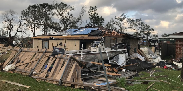 The damage after a tornado tore through New Orleans East.