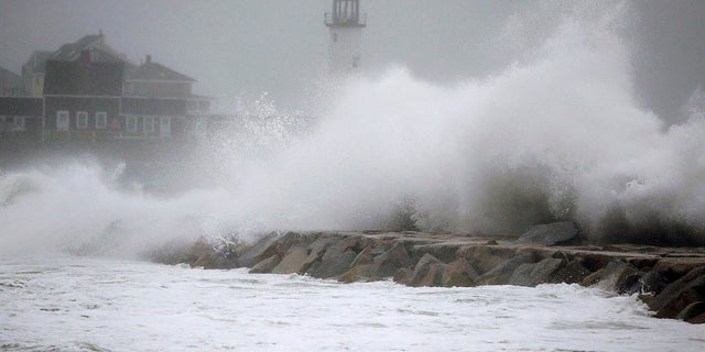The nor'easter pounded the east coast on Friday, March 2, 2018.