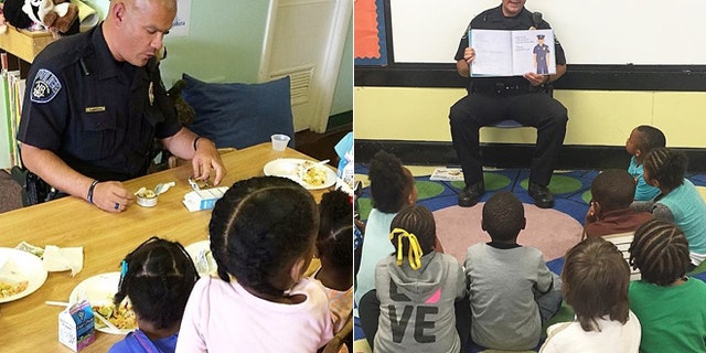 Norman works with kids to teach them that police are there to protect and serve them.