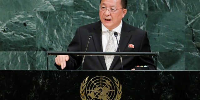 North Korean Foreign Minister Ri Yong-ho.