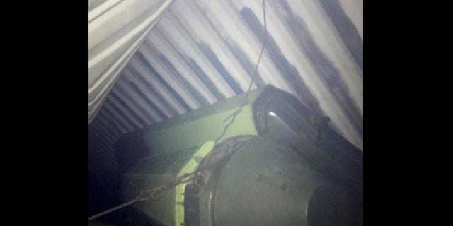 July 15, 2013: This is a picture Panama's President Ricardo Martinelli posted on his twitter account showing what he said officials believe is sophisticated missile equipment found in containers of sugar aboard a North Korean-flagged ship traveling from Cuba. Panamanian officials verified the tweet was authentic but did not immediately respond to requests for further details.