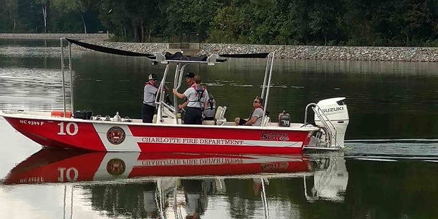The Charlotte Fire Department conducted water search efforts for Maddox Ritch, 6, who vanished Saturday in Rankin Lake Park outside of Charlotte.
