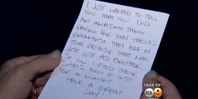 A little note with a big message.
