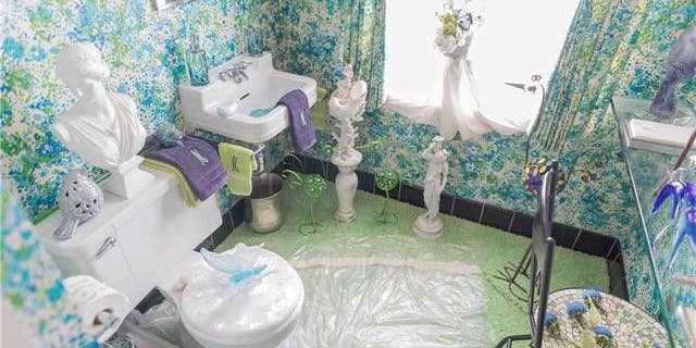 The house has been described as having a "mind blowing decorative flair."