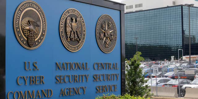 June 6, 2013: A sign stands outside the National Security Administration (NSA) campus in Fort Meade, Md.
