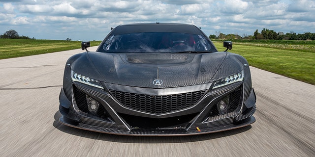 Acura NSX GT3 Race Car testing at Gingerman Raceway