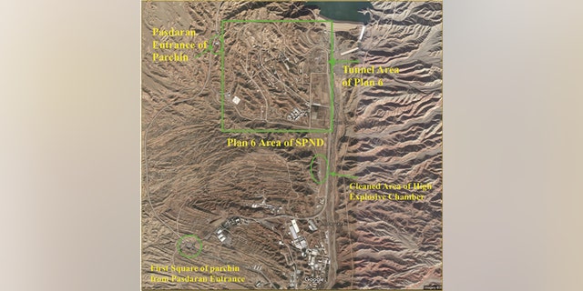 Plan 6 of Parchin as well as other sections in the vicinity