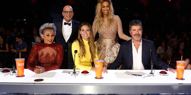 Mel B, Howie Mandel, Heidi Klum, Tyra Banks and Simon Cowell appear on "America's Got Talent."