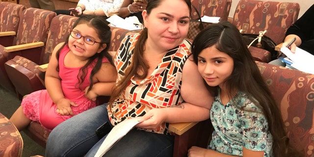 Aaliyah Ingraham, far right, with her mother and another relative.