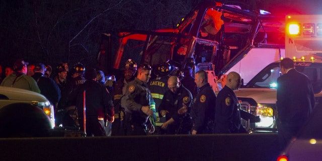 At least six people were seriously injured in the crash.