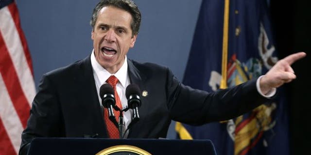 Jan. 9, 2013: New York Gov. Andrew Cuomo delivers his third State of the State address at the Empire State Plaza Convention Center.