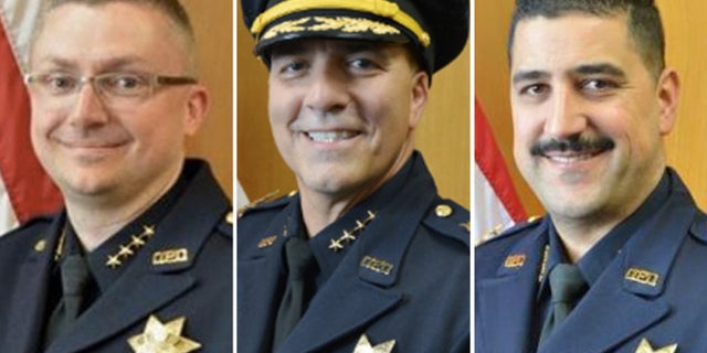 From left to right: former chiefs Sean Whent, Ben Fairow and Paul Figueroa.