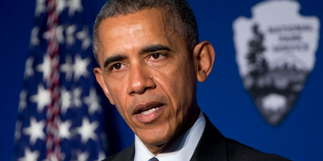 President Barack Obama speaks at the newly designated Belmont-Paul Womens Equality National Monument, formerly known as the Sewall-Belmont House and Museum, on National Equal Pay Day, Tuesday, April 12, 2016, in Washington.