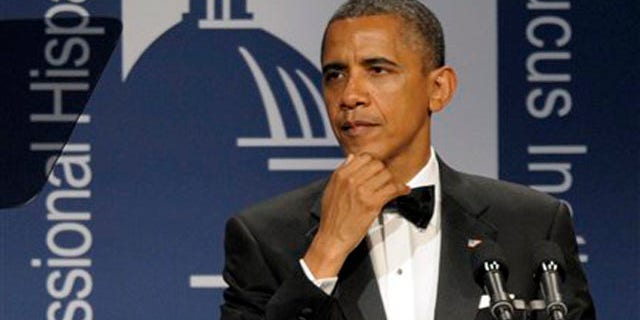 President Barack Obama addresses the Congressional Hispanic Caucus Institute's 34th Annual Awards Gala in Washington, Wednesday, Sept. 14, 2011.