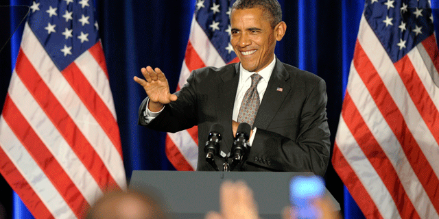 Oct. 4: President Obama speaks at a fundraiser in St. Louis.