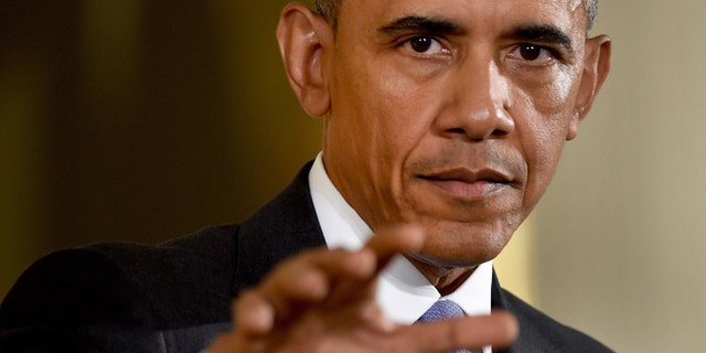 July 15, 2015: President Obama answers questions about the Iran nuclear deal during a news conference in the East Room of the White House in Washington. (AP Photo/Susan Walsh)
