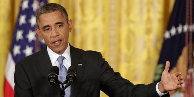 WASHINGTON, DC - AUGUST 09: U.S. President Barack Obama answers reporters' questions during a news conference in the East Room of the White House August 9, 2013 in Washington, DC. Obama began the news conference by announcing the release of new details about the National Security Agency's surveillance programs while outlining steps to protect Americans' privacy and civil liberties. (Photo by Chip Somodevilla/Getty Images)