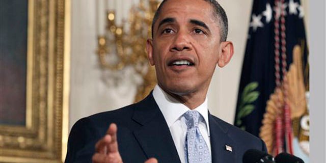 President Obama speaks about the economy and Wall Street in the White House Aug. 8.