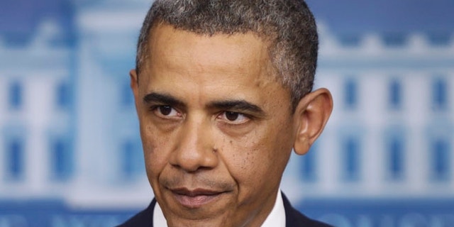 Dec. 28, 2012: President Obama speaks in the briefing room at the White House.