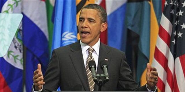 Monday: President Obama delivers a speech at Centro Cultural La Moneda Palace in Santiago, Chile.