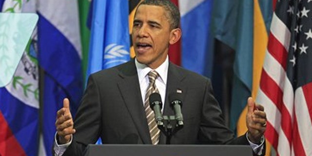 Monday: President Obama delivers a speech at Centro Cultural La Moneda Palace in Santiago, Chile.