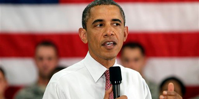 President Obama speaks to soldiers from the 10th Mountain Division June 23 in Fort Drum, N.Y.