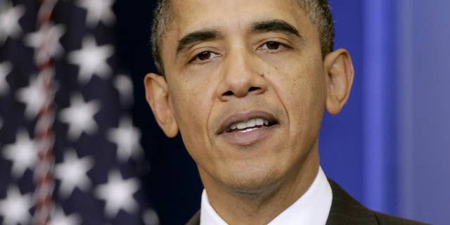 President Barack Obama makes a statement on today's initial public stock offering of General Motors, Thursday, Nov. 18, 2010, in the press briefing room at the White House in Washington. (AP Photo/J. Scott Applewhite)
