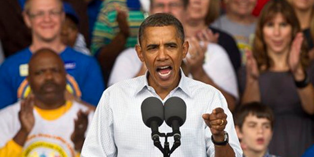 President Obama speaks at the annual Milwaukee Area Labor Council Laborfest Sept. 6 in Milwaukee. (AP Photo)