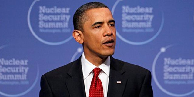 President Obama speaks at the conclusion of the Nuclear Security Summit in Washington April 13. (AP Photo)