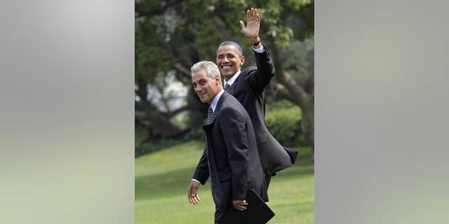 President Barack Obama walks with White House Chief of Staff Rahm Emanuel (AP File)