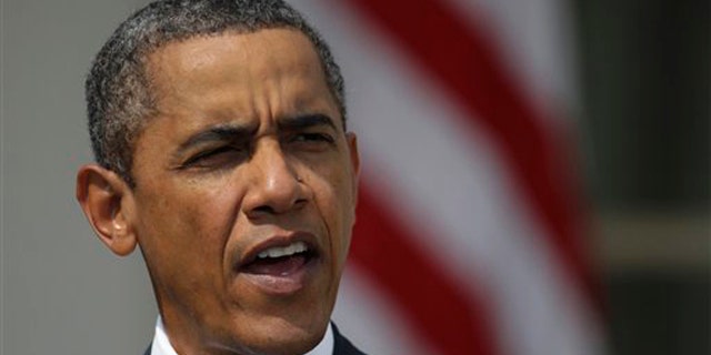 Monday: President Obama speaks in the Rose Garden in Washington.