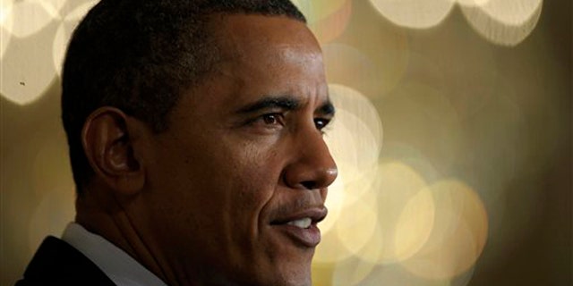 Feb. 9, 2012: President Obama speaks in the East Room of the White House.