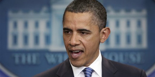 In this April 7 photo, President Obama speaks at the White House in Washington.
