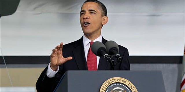 President Obama addresses the graduates of the U.S. Military Academy in West Point, N.Y., May 22. (AP Photo)