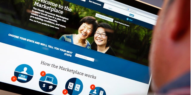 Oct. 2, 2013: A man looks over the Affordable Care Act (commonly known as Obamacare) signup page on the HealthCare.gov website in New York.