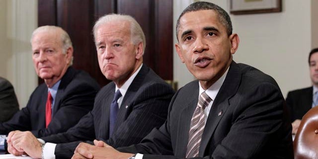 Nov. 18: Obama speaks in the Roosevelt Room at the White House in Washington during a meeting on the New START pact.