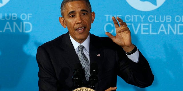 President Obama made the suggestion of mandatory voting, but seemed to realize the chances of it ever happening are slim. (AP)