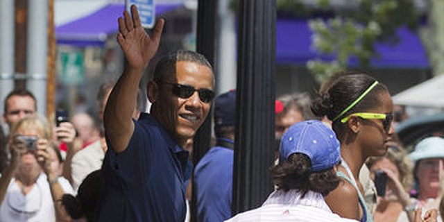 The president is a lot more popular on Martha's Vineyard than the men and women who guard him.
